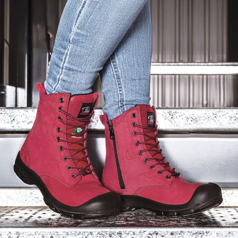 Pilote et Filles | Bottes de sécurité pour femme S558 Framboise Lifestyle