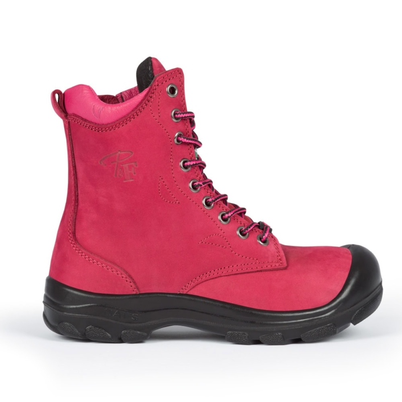 Pilote et Filles | Bottes de sécurité pour femme S558 Framboise