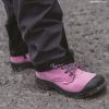 Pink Women's steel toe work boots