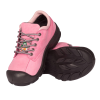 pink women steel toe safety work shoes S555