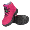 raspberry pink women steel toe safety work boots pfworkwear pf686_f