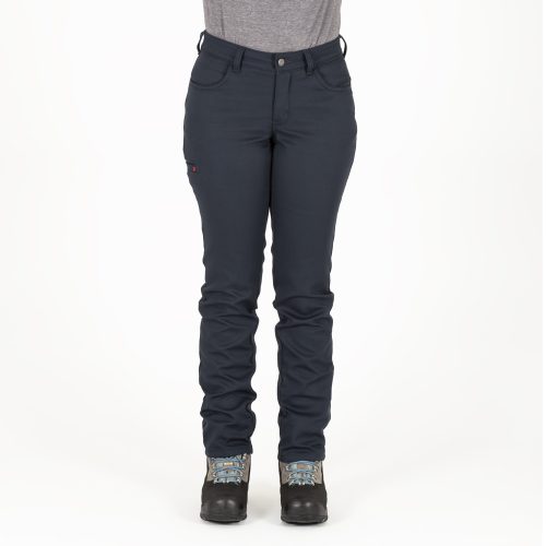 Womens lined work pants, navy color