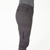 Womens cargo work pants, charcoal color