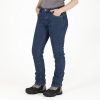 Womens lined work jeans, denim color