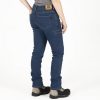Womens lined work jeans, denim color