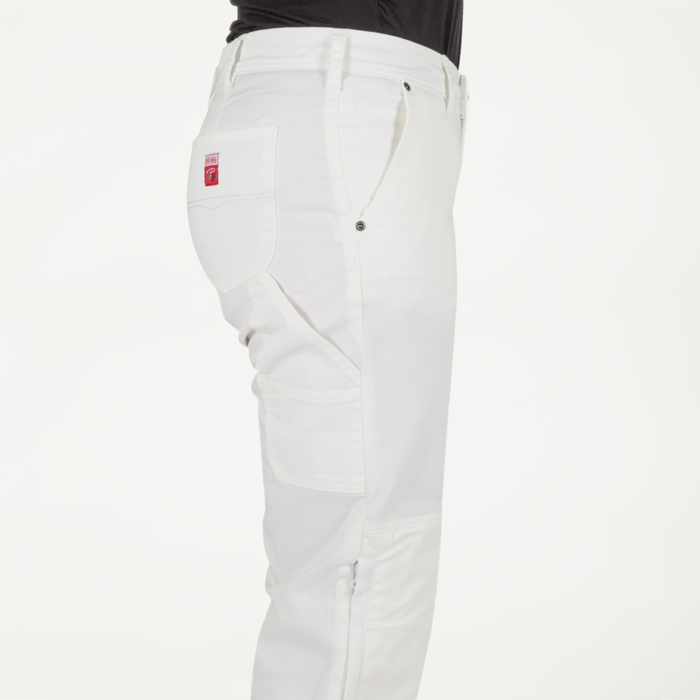 White 18R Cotton Safety Girl CSGPTWP1000029499-WHT-18R Painters Pants English 