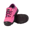 Womens steel toe safety work shoes, pink colour