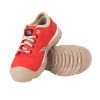 Womens steel toe safety work shoes, orange red colour