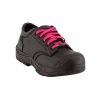 women steel toe safety work shoes pf622 black pink lace
