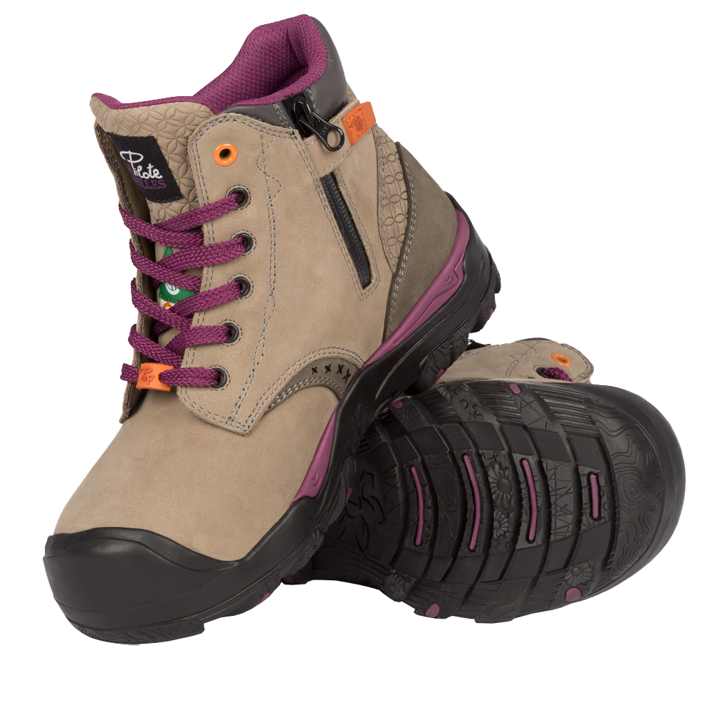 Womens Steel Toe Cap Safety Work Boots Black/Pink | lupon.gov.ph