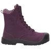 Purple women steel toe safety work boots