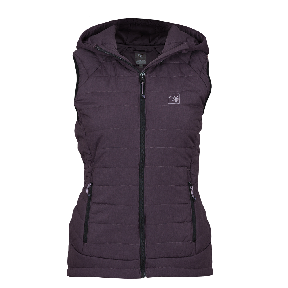 Insulated hooded vest- PF497