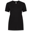 Womens back print t-shirt, black color