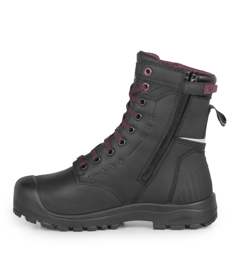 Bottes de Travail Isolée, Imperméable et Avec Protection Métatarsienne Interne Pour Femme PF6002 vue interne zipper