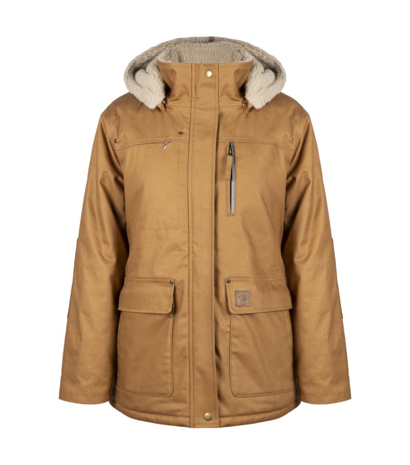 Manteau de travail isolé et imperméable - Couleur Camel PF4001 - Vue de face